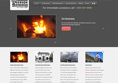 sample screenshot of web design